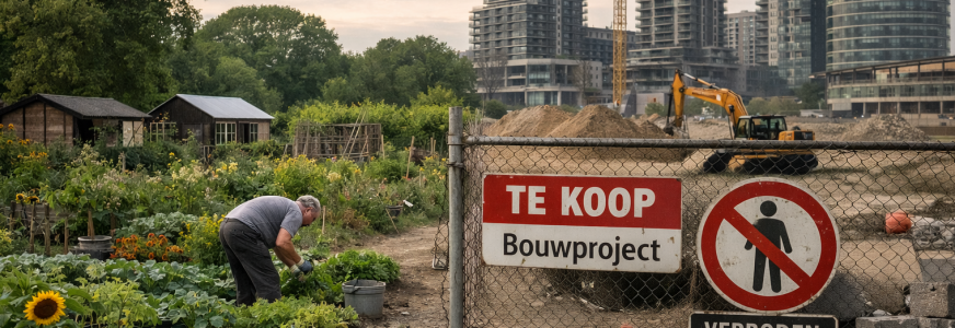 De groene ruimte lijkt vrij, maar is het niet